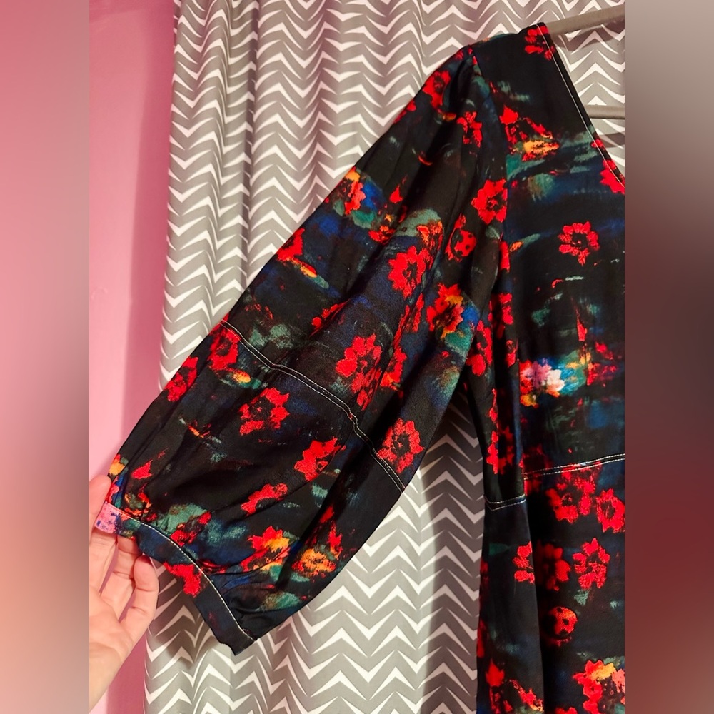 Rachel Comey x Target | Kodak Red Floral dress, size 14 - Picture 5 of 9